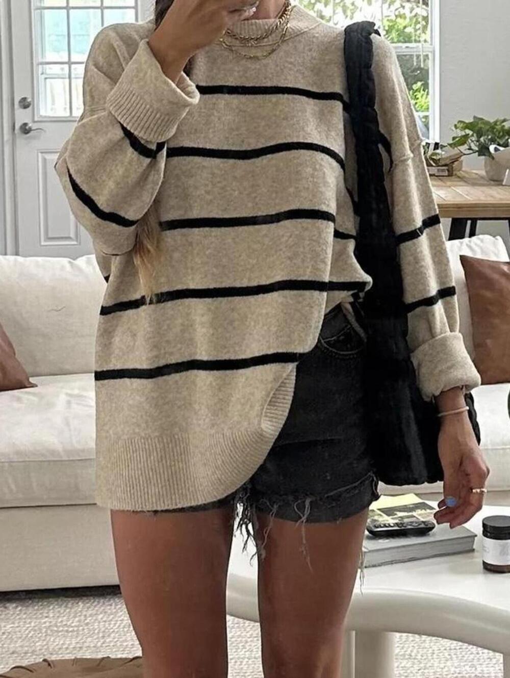 NWT Aerie oversized soft striped sweater